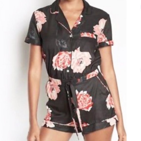 NEW | Victoria’s Secret | Floral Silky Soft Romper - Picture 1 of 7